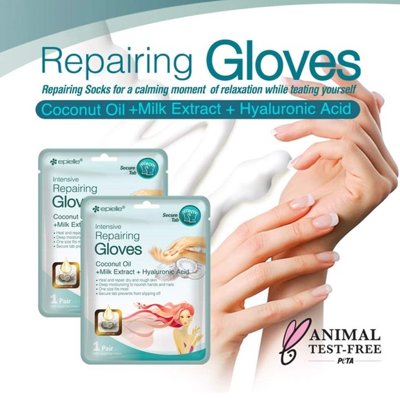 Epielle Intensive Repairing Hand Masks - 6 Pack - Picture 4 of 9